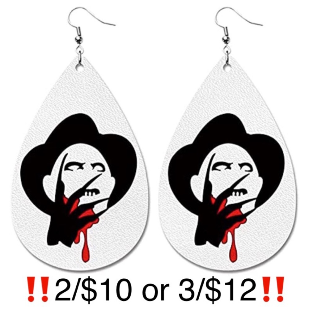 Freddy Krueger Nightmare on Elm Street Halloween Earrings